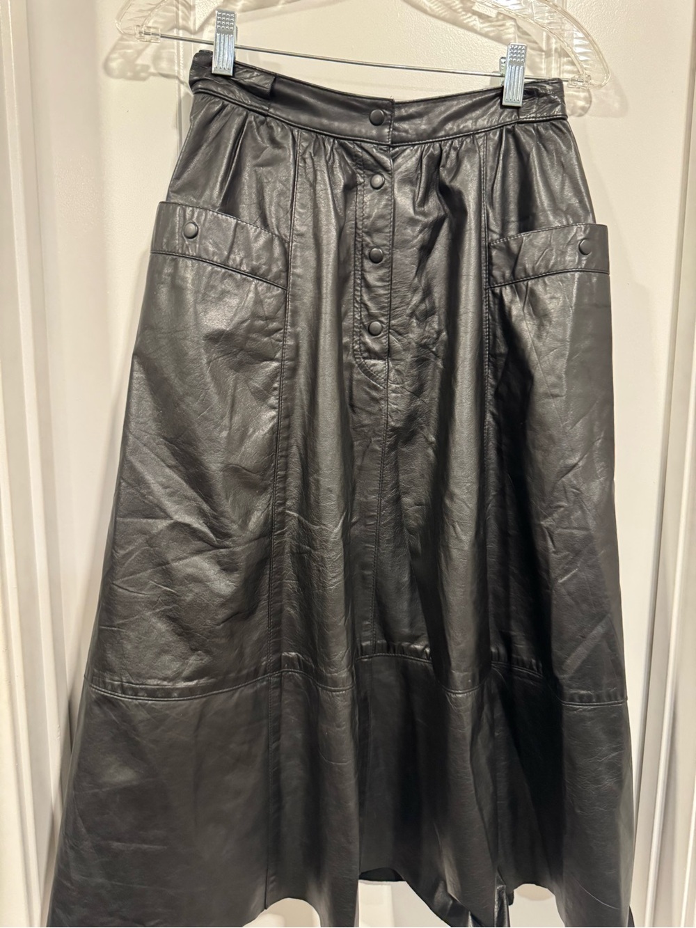 Vintage Saks Fifth Avenue Leather Skirt
